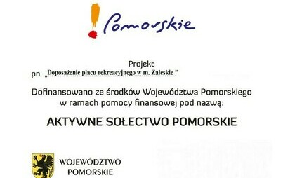 Zdjęcie do &bdquo;Doposażenie placu rekreacyjnego w m. Zaleskie&rdquo;