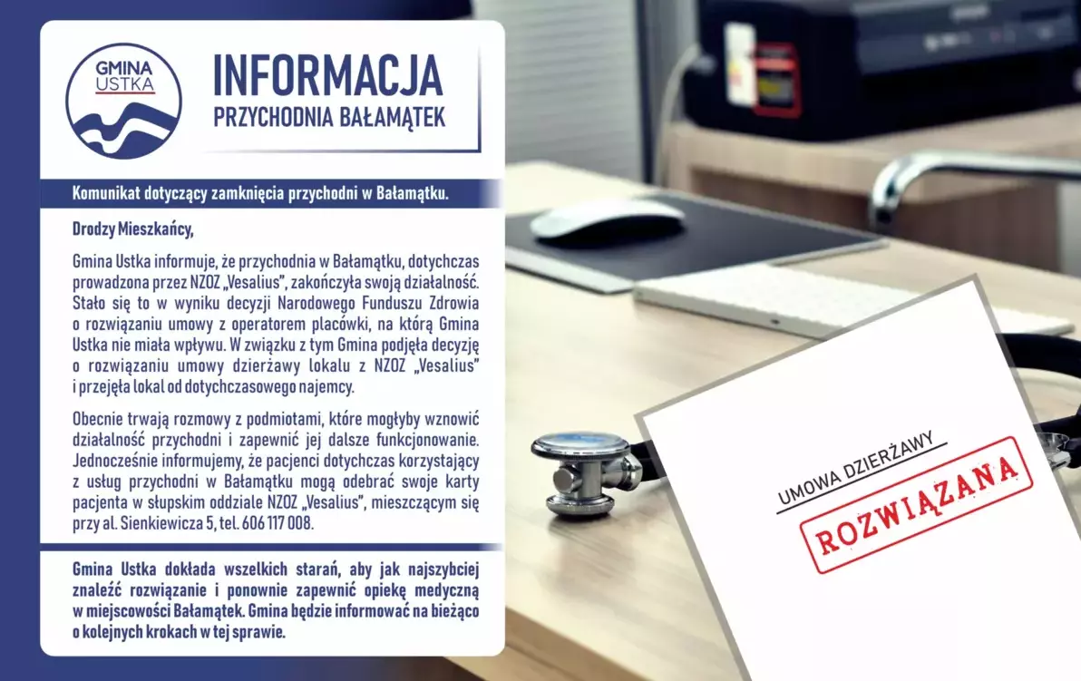Zdjęcie do Komunikat dot. przychodni w Bałamątku