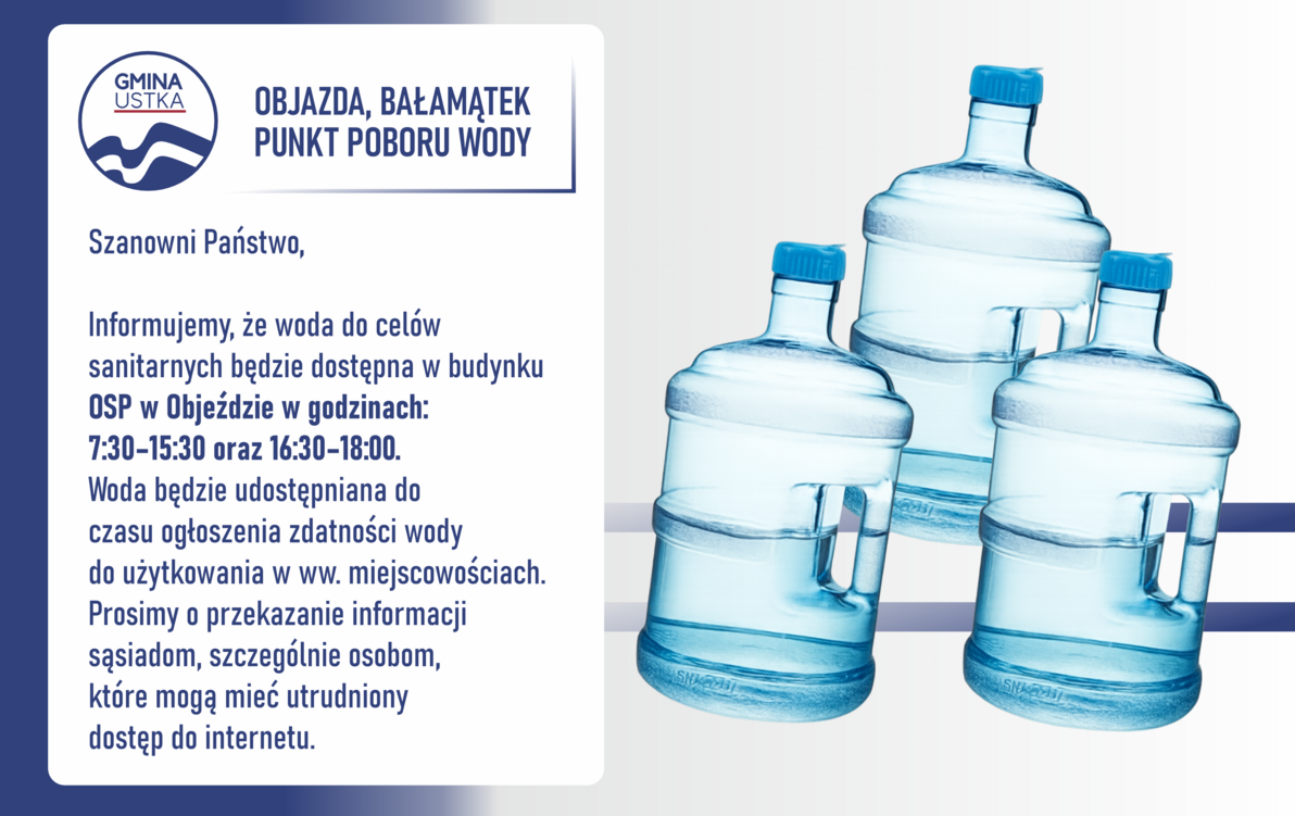 Zdjęcie do Woda do cel&oacute;w sanitarnych | Objazda - Bałamątek