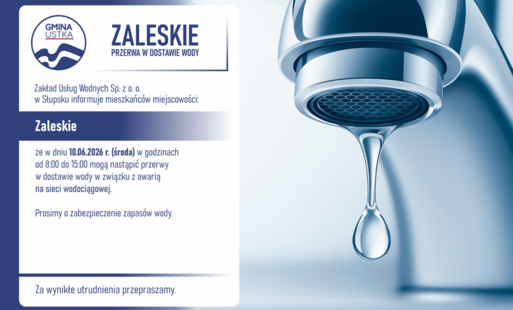 Zdjęcie do Przerwa w dostawie wody - Zaleskie | 10.06.br.