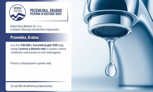 Zdjęcie do Przerwa w dostawie wody w | Przewłoka, Grabno | 11.06.br