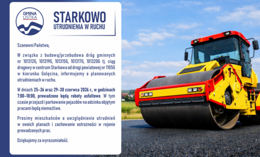 Zdjęcie do Utrudnienia w ruchu &ndash; Starkowo