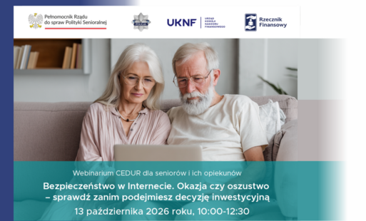 Zdjęcie do Webinarium CEDUR dla senior&oacute;w i ich opiekun&oacute;w