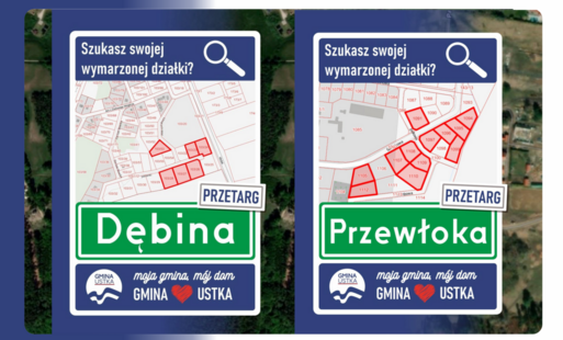 Zdjęcie do Przetargi na sprzedaż działek w Dębinie i Przewłoce | 4 i 9.11.2026 r.