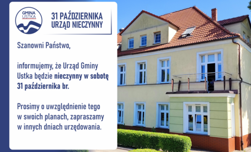 Zdjęcie do Urząd Gminy Ustka nieczynny 31 października